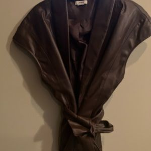 Sleeveless Leather Vest